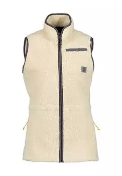 Жилет флисовый Весы, воротник стойка, нагрудный карман, женский DIDRIKSONS, бежевый