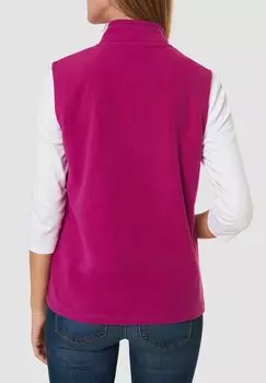 Жилет флисовый, воротник стойка, молния, женский Galeria, фуксия
