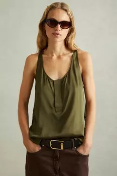 Жилет Фрэнки с круглым вырезом Reiss, хаки