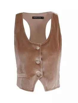 Жилет Freshlions Kurzweste Velvet, бежевый