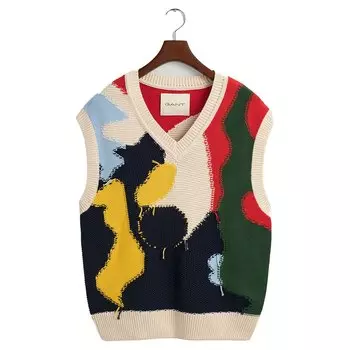 Жилет Gant Deconstructed, разноцветный