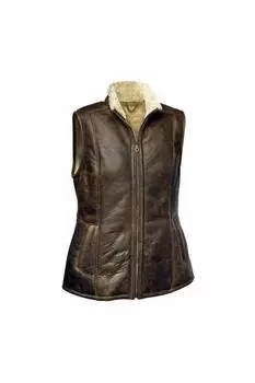Жилет Gilly из овчины Eastern Counties Leather, коричневый