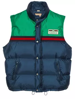 Жилет Gucci Nylon padded, синий