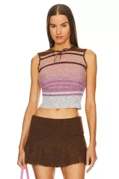 Жилет GUIZIO Heart Scallop, цвет Cocoa Stripe