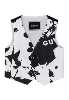 Жилет Gulliver, черно-белый