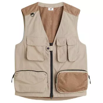 Жилет H&amp;M Nylon Outdoor, бежевый/коричневый