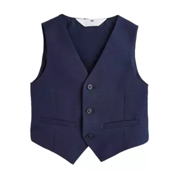 Жилет H&M Cotton, темно-синий
