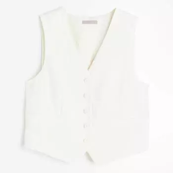 Жилет H&M Crped Suit, белый