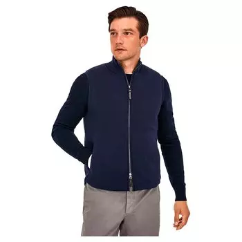 Жилет Hackett Knit Hybrid Gilet, синий