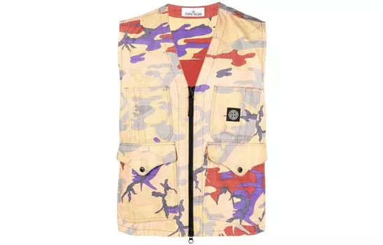 Жилет Heritage Camo Ripstop Nylon «Multicolor» Stone Island, цвет Multicolor