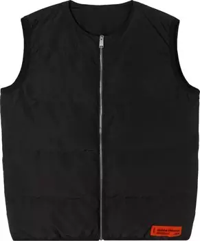 Жилет Heron Preston Logo Tape Nylon Padded Vest 'Black', черный