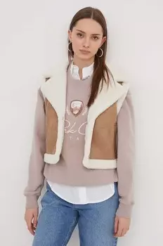 Жилет Hollister Co., коричневый