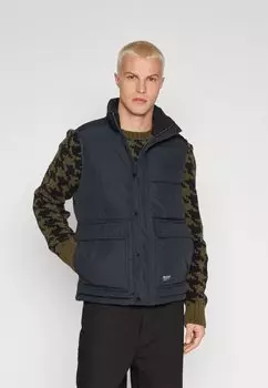 Жилет Hollister Co. ШИРОКИЙ ЖИЛЕТ, черный