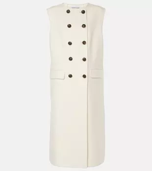 Жилет Hoxton из смеси шерсти Veronica Beard, слоновая кость