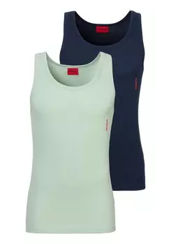 Жилет HUGO Undershirt, цвет navy/light green