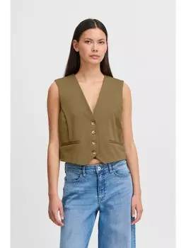 Жилет ICHI Kurzweste IHSIMONSE WA3 20121766 modische Weste, зеленый