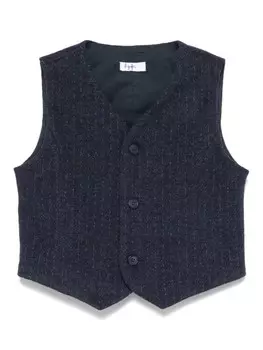 Жилет Il Gufo сшитый на заказ, синий