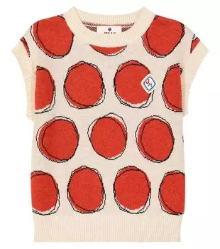 Жилет интарсия Jellymallow, мультиколор