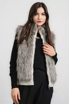 Жилет из эко пуха Dkny, серый