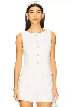 Жилет из букле Cinq A Sept, gardenia