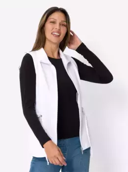 Жилет из джерси Classic Basics, белый