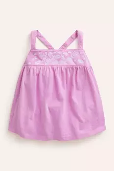 Жилет из джерси с вышивкой Boden, розовый