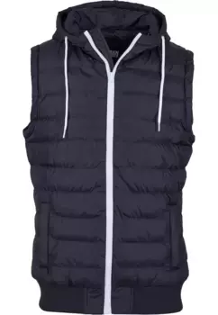 Жилет из джерси URBAN CLASSICS " Urban Classics Men's Small Bubble Hooded Vest" (1 шт.), белый