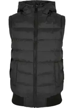 Жилет из джерси URBAN CLASSICS " Urban Classics Men's Boys Small Bubble Hooded Vest" (1 шт.), черный