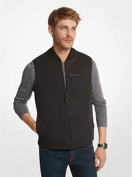 Жилет из хлопковой смеси Michael Kors, черный