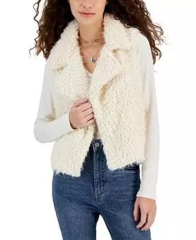 Жилет из искусственного меха Woobie Self Esteem, слоновая кость/кремовый