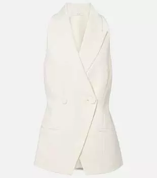 Жилет из крепа The Sei, кремовый