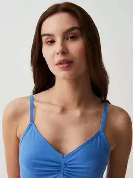 Жилет из микрофибры со сборками Ovs, цвет dark blue