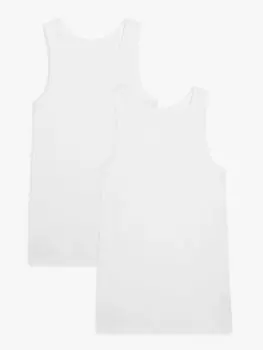 Жилет из органического хлопка John Lewis, белый