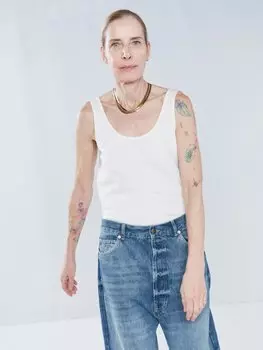 Жилет из органического ответственного джерси Raey, белый