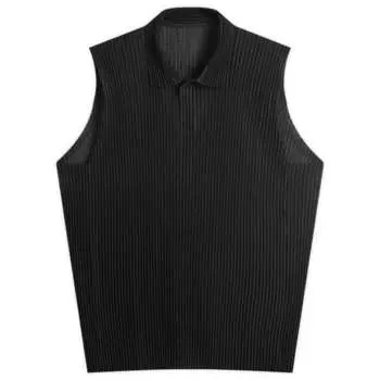 Жилет из плиссированной сетки Homme Pliss Issey Miyake, черный