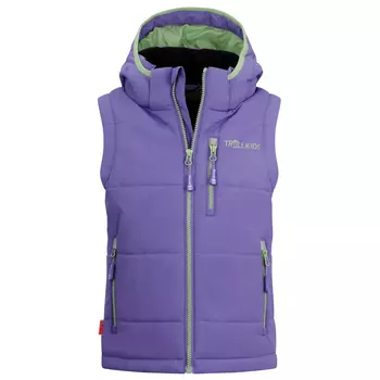 Жилет из синтетического волокна Trollkids Kid's Narvik Vest XT, цвет Lilac/Pistachio Green