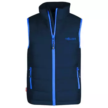 Жилет из синтетического волокна Trollkids Kids Trondheim Vest, цвет Navy/Medium Blue