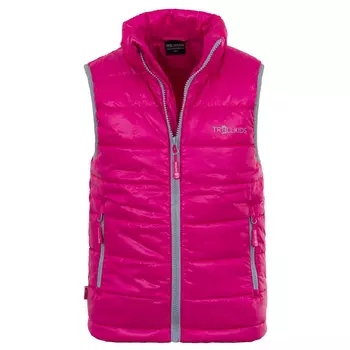Жилет из синтетического волокна Trollkids Kids Trondheim Vest, цвет Magenta/Silver Grey