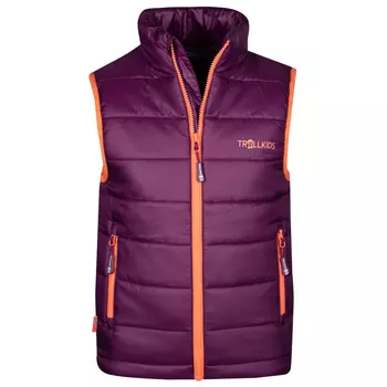 Жилет из синтетического волокна Trollkids Kids Trondheim Vest, цвет Mulberry/Peach