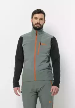 Жилет из софтшелла Jack Wolfskin "ALPSPITZE VEST M", зеленый
