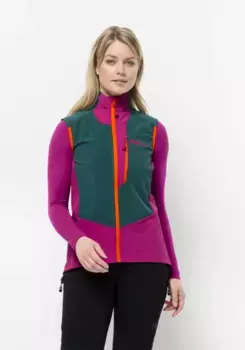 Жилет из софтшелла Jack Wolfskin "ALPSPITZE VEST W", зеленый