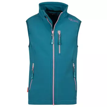 Жилет из софтшелла Trollkids Kid's Trollfjord Vest, цвет Teal/Mauve