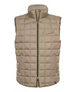 Жилет из технической ткани на гусином пуху Boggi Milano, бежевый