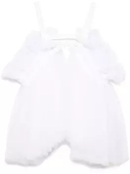 Жилет из тюля с оборками Noir Kei Ninomiya, белый