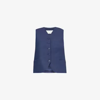 Жилет из твила «Челси» The Frankie Shop, синий