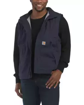 Жилет из утиной ткани Carhartt, темно-синий
