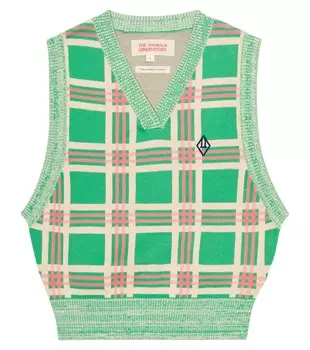 Жилет из жаккардового хлопка The Animals Observatory, зеленый