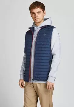 Жилет Jack & Jones МУЛЬТИ-УГРЕВАЮЩИЙ ВОРОТНИК, темно-синий