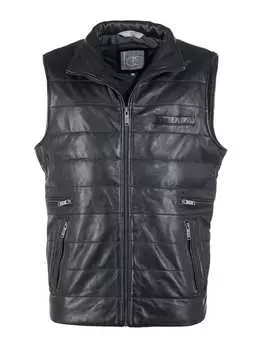 Жилет JCC Lederweste 3102179, черный