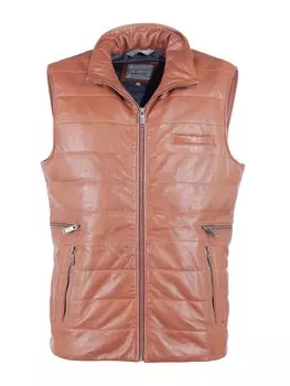 Жилет JCC Lederweste 3102179, коричневый